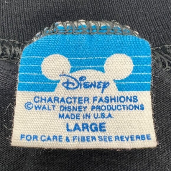 Vintage 80s Single Stitch Mickey Mouse T-Shirt Custom name Gigi Size‎ L - Picture 3 of 8